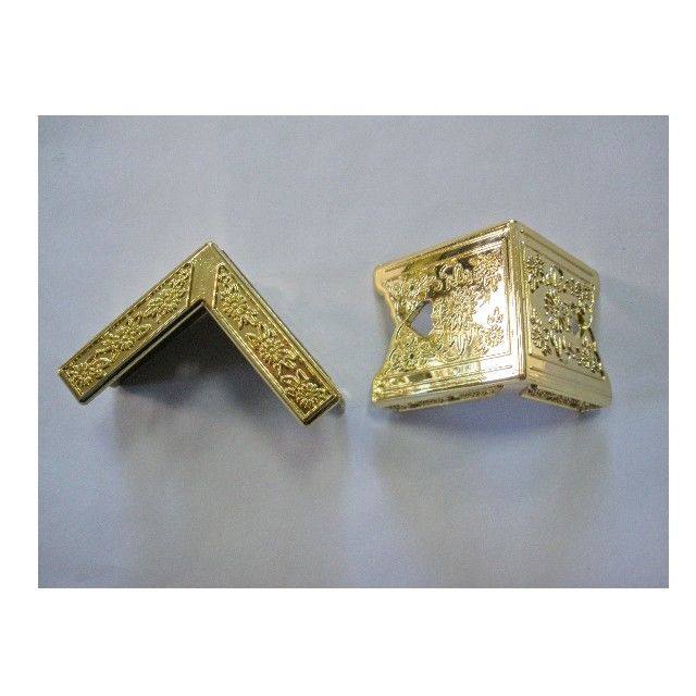 Injection Molding Polypropylene Casket Corner Gold Plated European Style